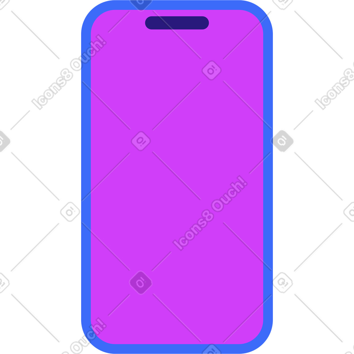 Smartphone illustration clipart graphic design for various projects in SVG and PNG