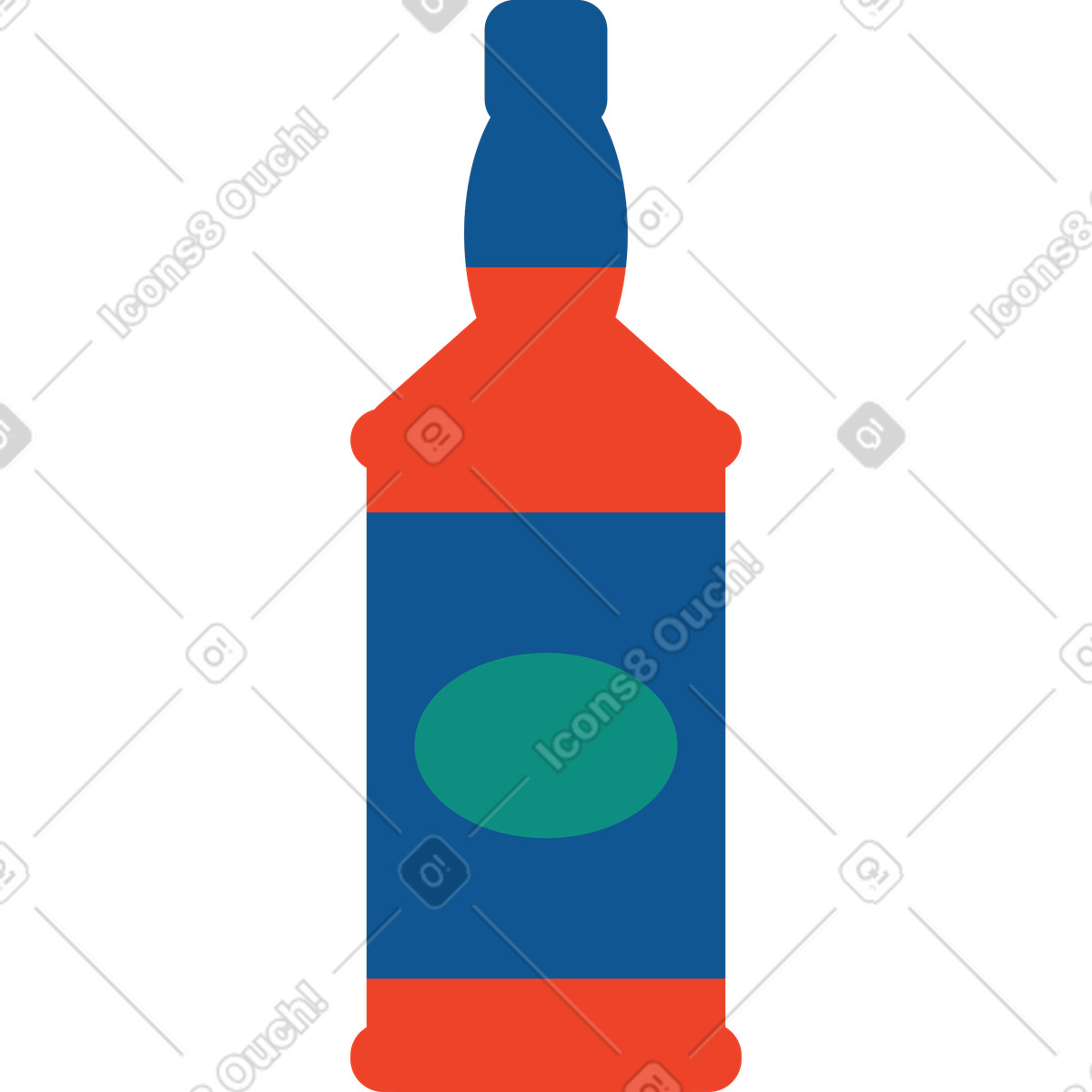 Whiskey illustration clipart showcasing fine spirits in vector