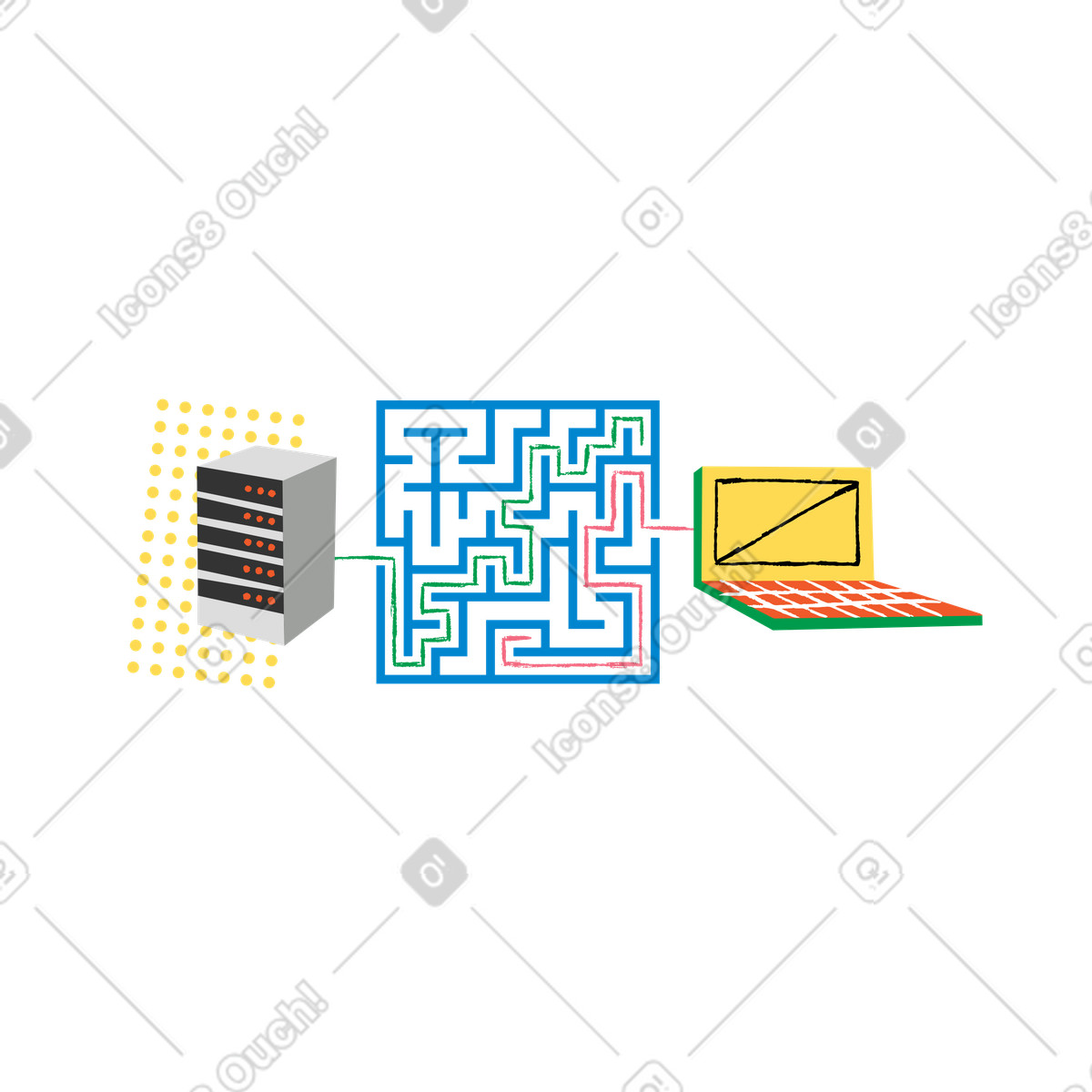 No connection illustration in PNG, SVG
