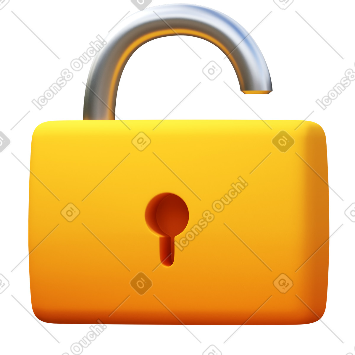 Padlock illustration in PNG, SVG