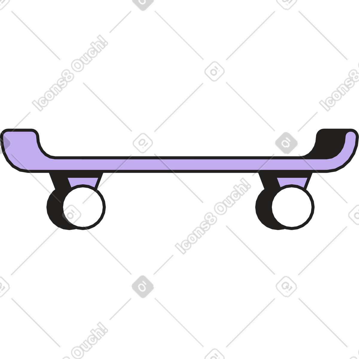 Dazzle 스타일의 Skateboard 일러스트레이션 PNG, SVG 다운로드