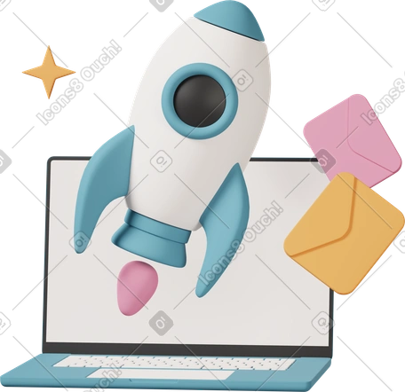 3D email marketing illustrazione animata in stile Attività commerciale Casual life scaricabile in GIF, Lottie (JSON), AE