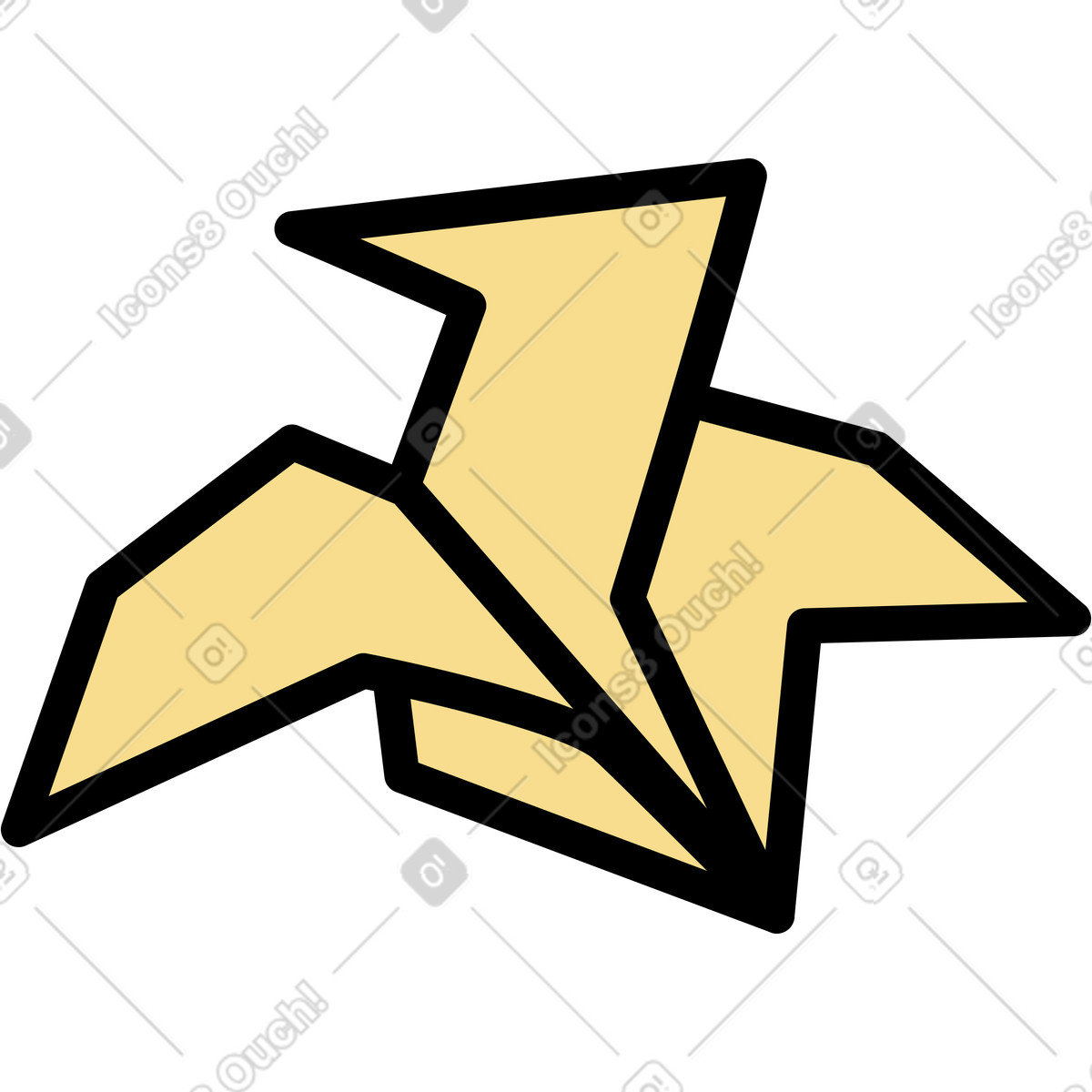 Kran-Illustration im Notes-Stil als Download in PNG, SVG