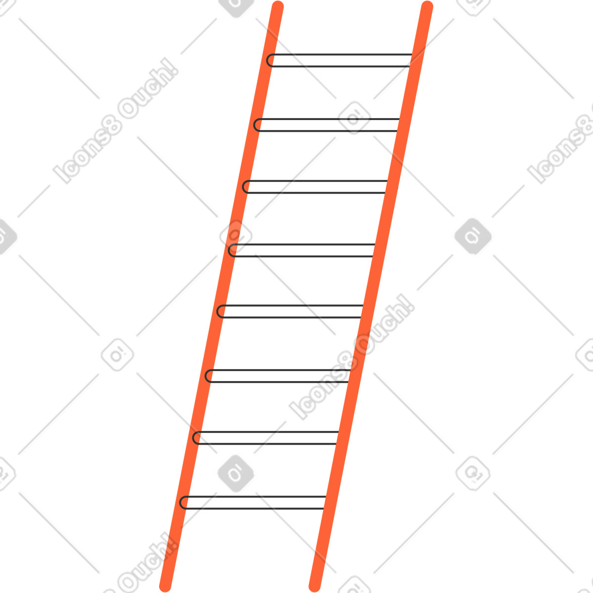 Ilustração de Escadaria em no estilo Crayon para baixar em PNG, SVG