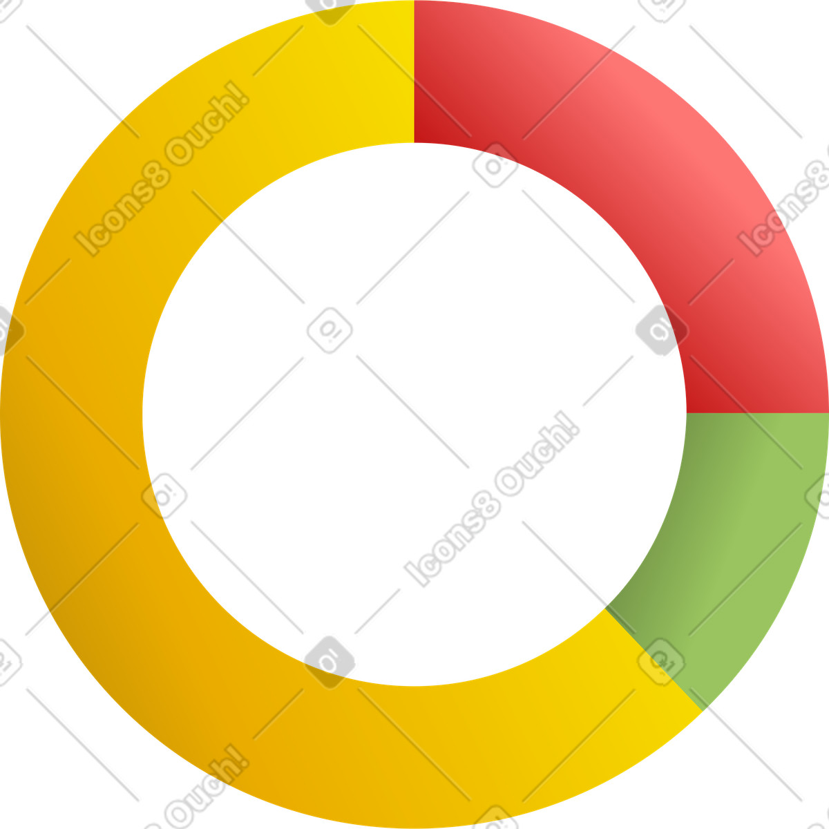 下载 Silky 风格的 饼图甜甜圈 插画，支持 PNG、SVG 格式