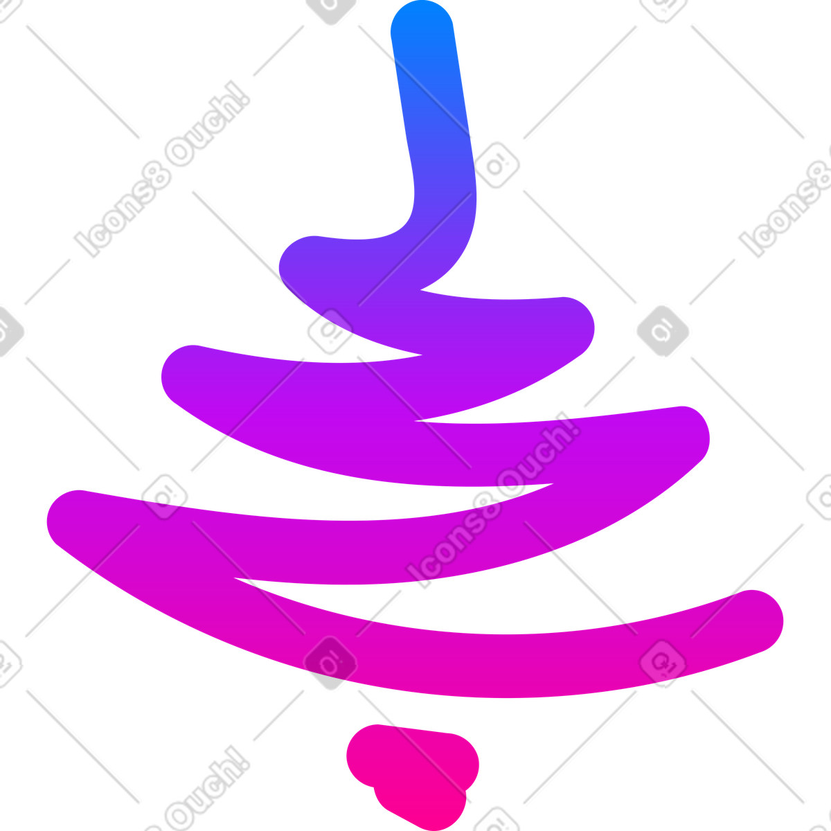 Illustration Christmas tree dans le style Vibrant à télécharger aux formats PNG, SVG