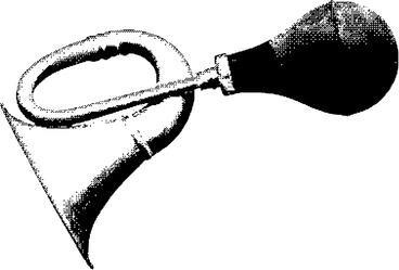 A vintage bicycle horn - Bitmap style illustration
