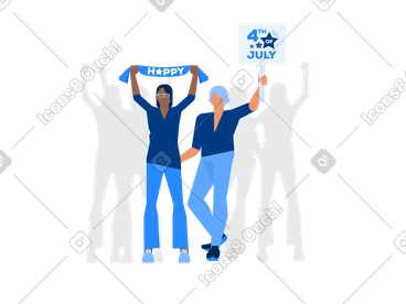 행복한 독립 기념일 PNG, SVG