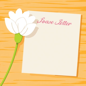 A single white carnation with delicate petals rests gently next to an open love letter. The love letter features elegant cursive writing and is slightly creased, suggesting it was recently read. The wooden table has a rich texture with visible grain patterns and warm tones, enhancing the intimate setting. Soft shadows are cast by the flower and letter, adding depth to the scene.