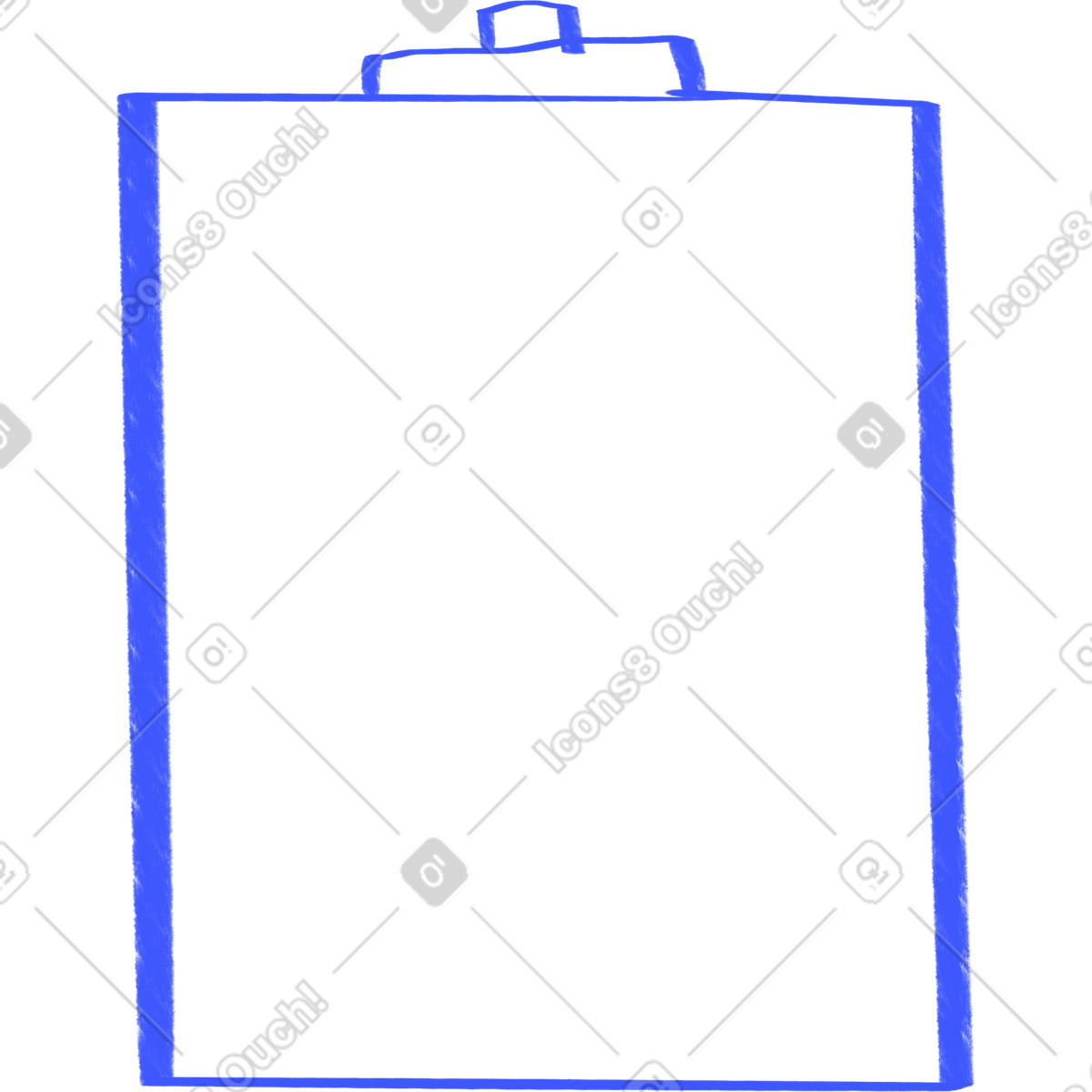 Clip board illustration in Quirky style download in PNG, SVG