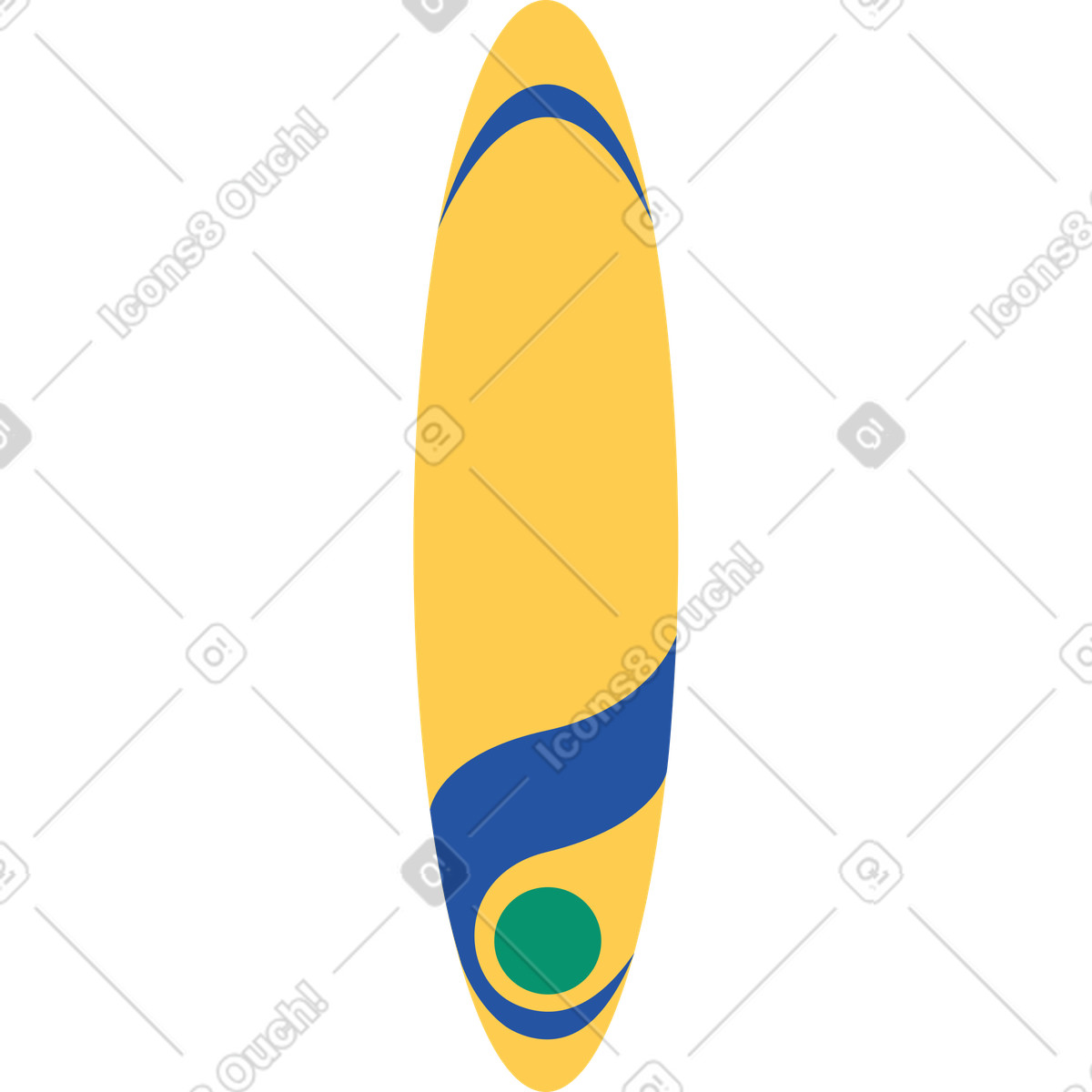 Fare surf illustrazione in stile Spot scarica in PNG, SVG