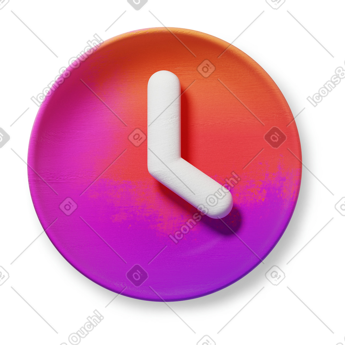 Clock animated illustration in 3D Microsoft Fluent style download in GIF, Lottie (JSON), AE