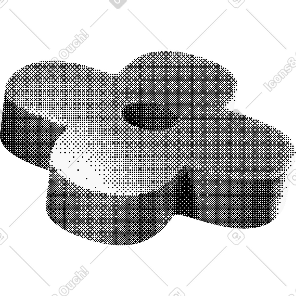 Bitmap スタイルの Floral bead のイラストをPNG、SVG形式でダウンロード