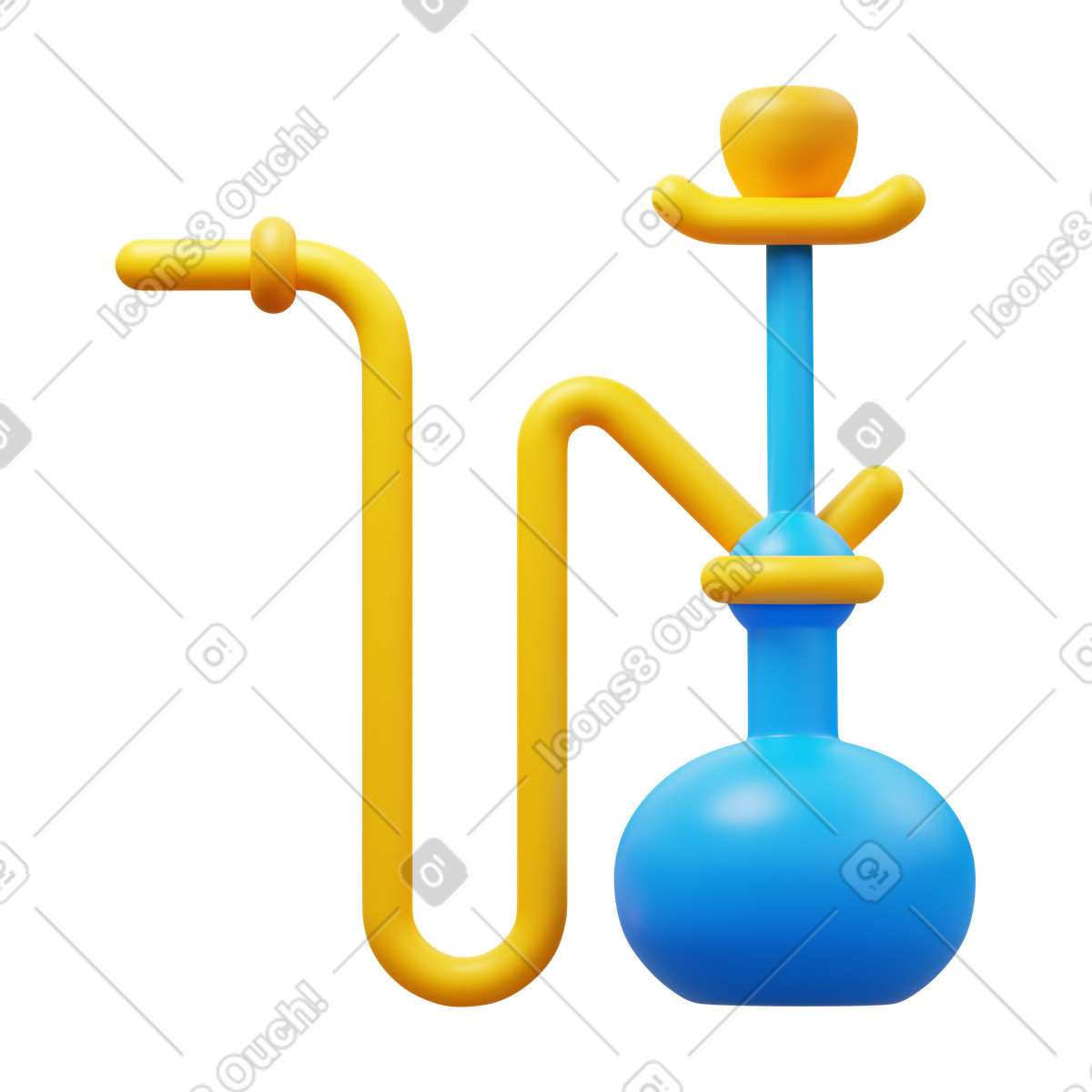 Ilustração de Cachimbo água em no estilo 3D Fluency para baixar em PNG, SVG