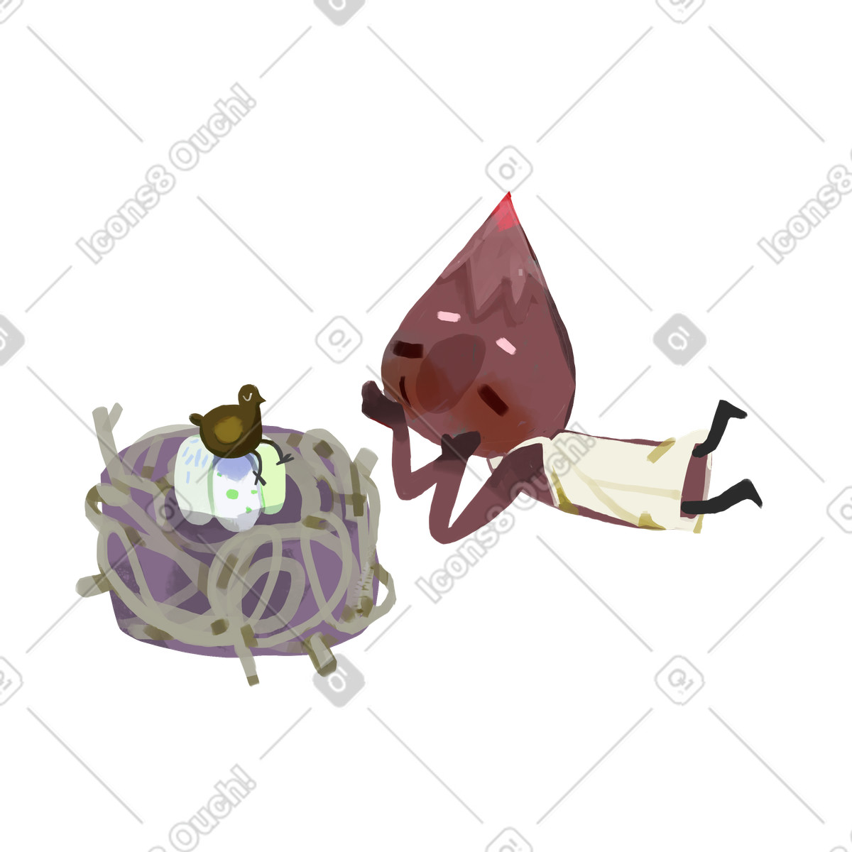 Waiting illustration in PNG, SVG