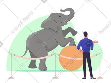 Man at circus PNG, SVG