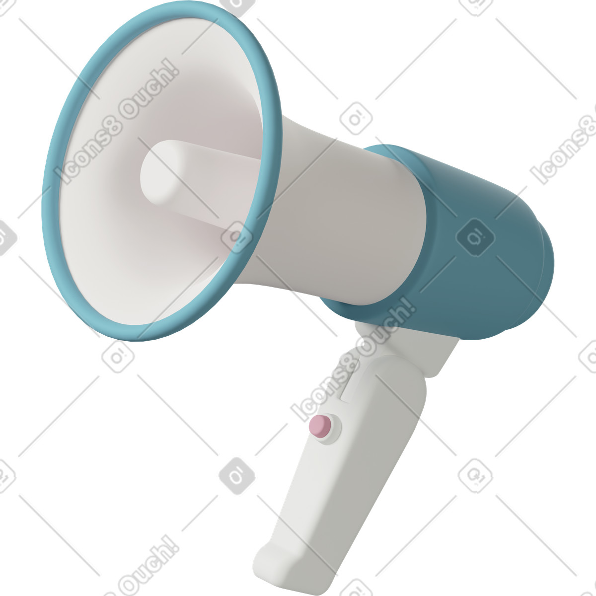 Megaphone illustration in PNG, SVG