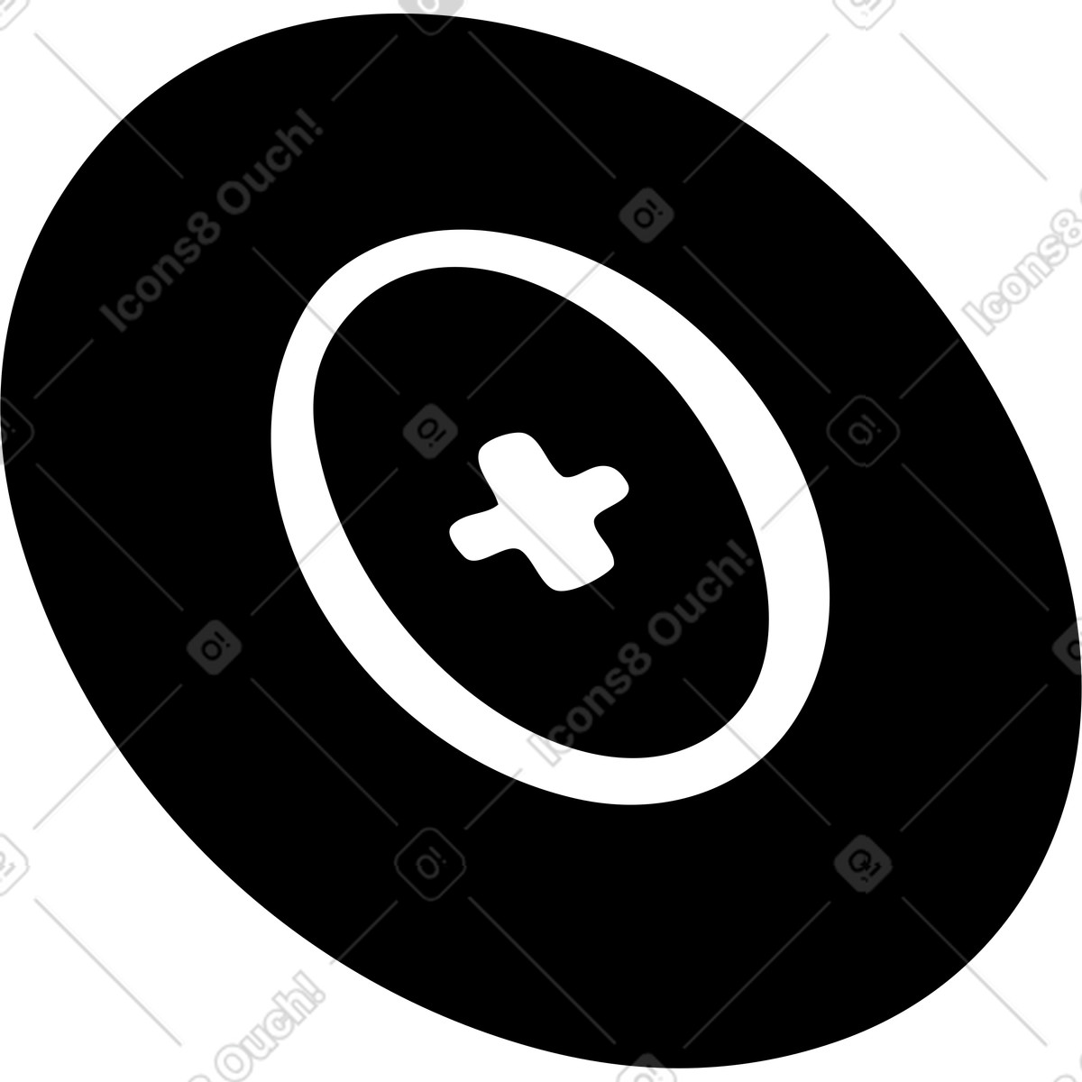 Ilustración Circle with plus icon en estilo Line a descargar en PNG y SVG