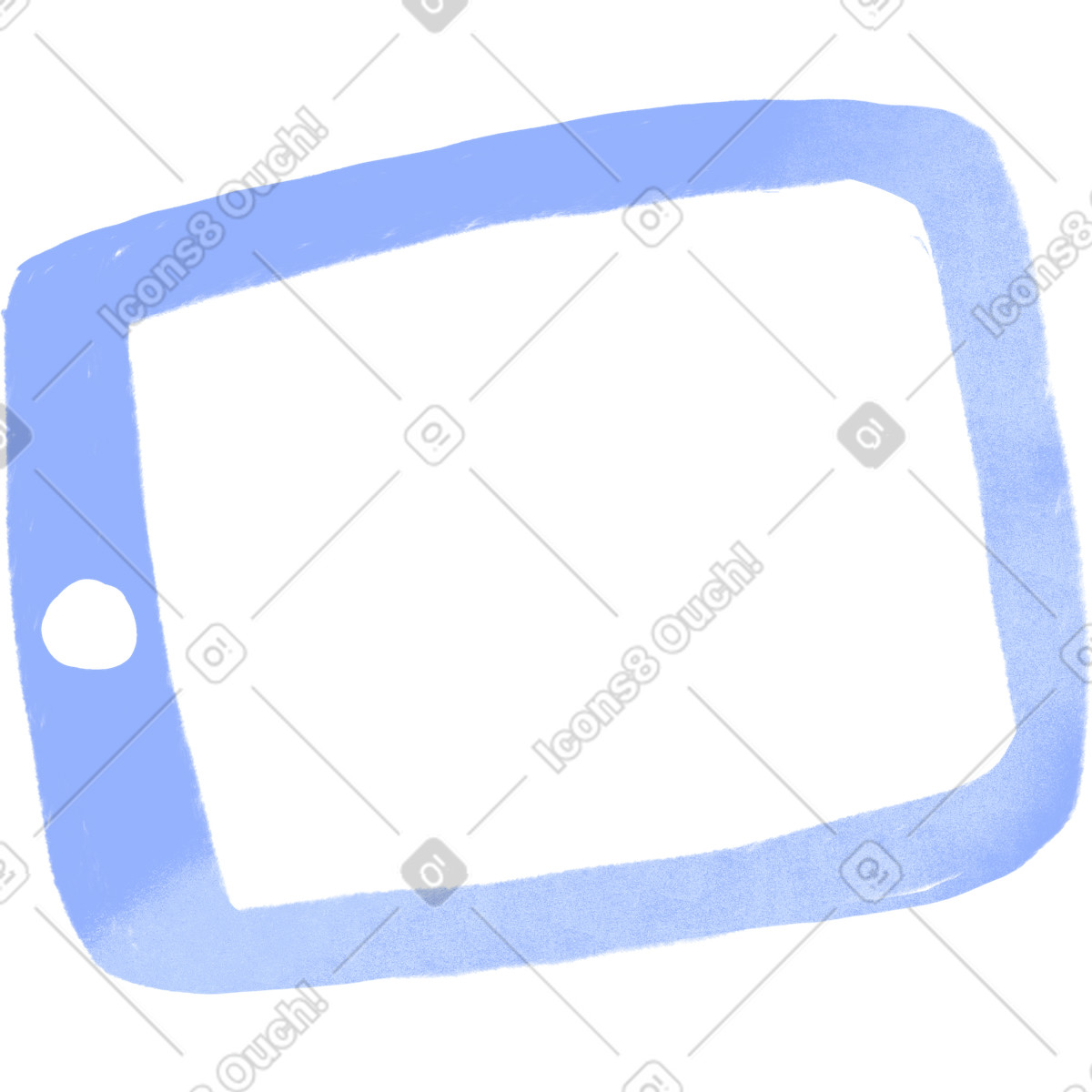 Ilustração de Tablet em no estilo Quirky para baixar em PNG, SVG