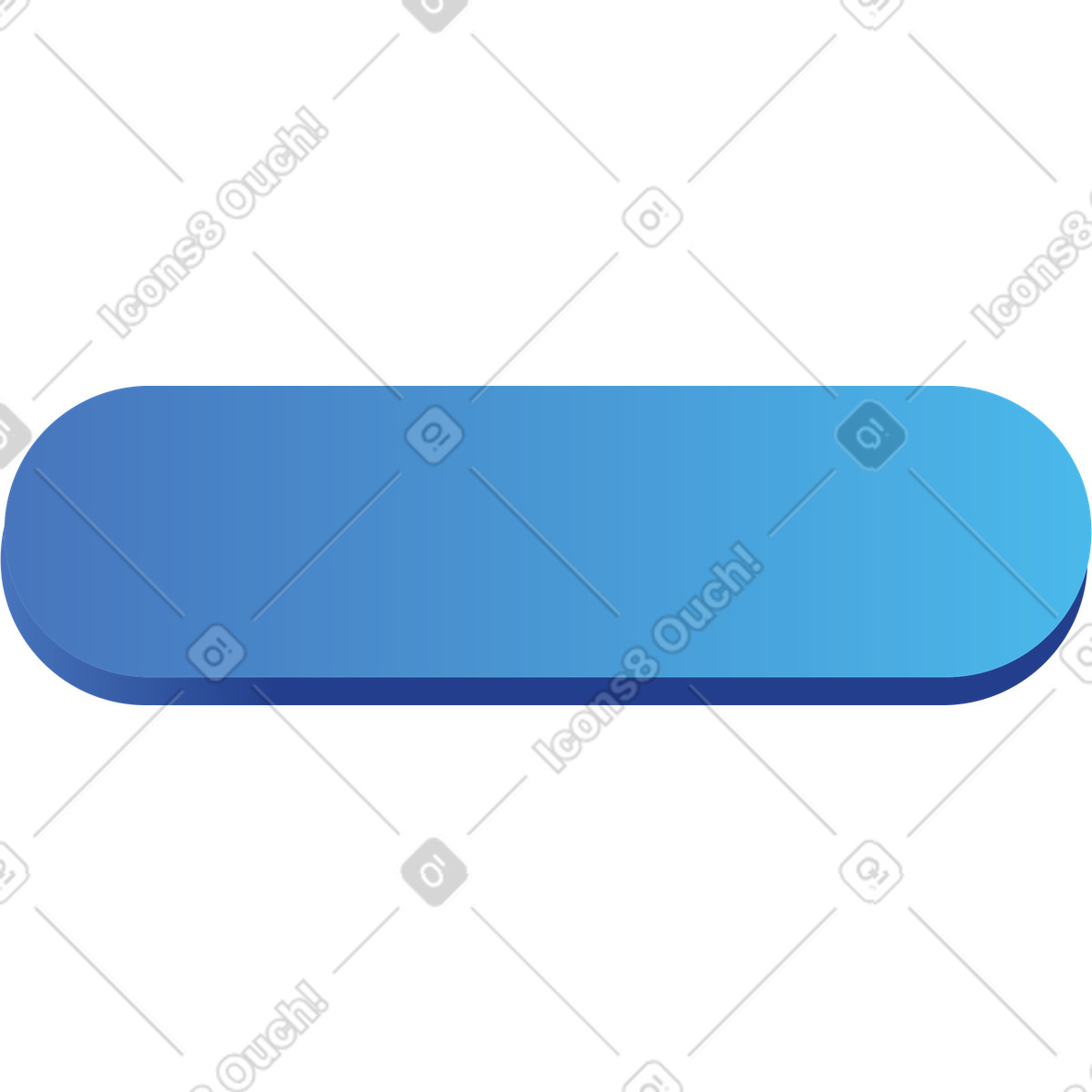 Blue rounded plaque illustration in Quantum style download in PNG, SVG