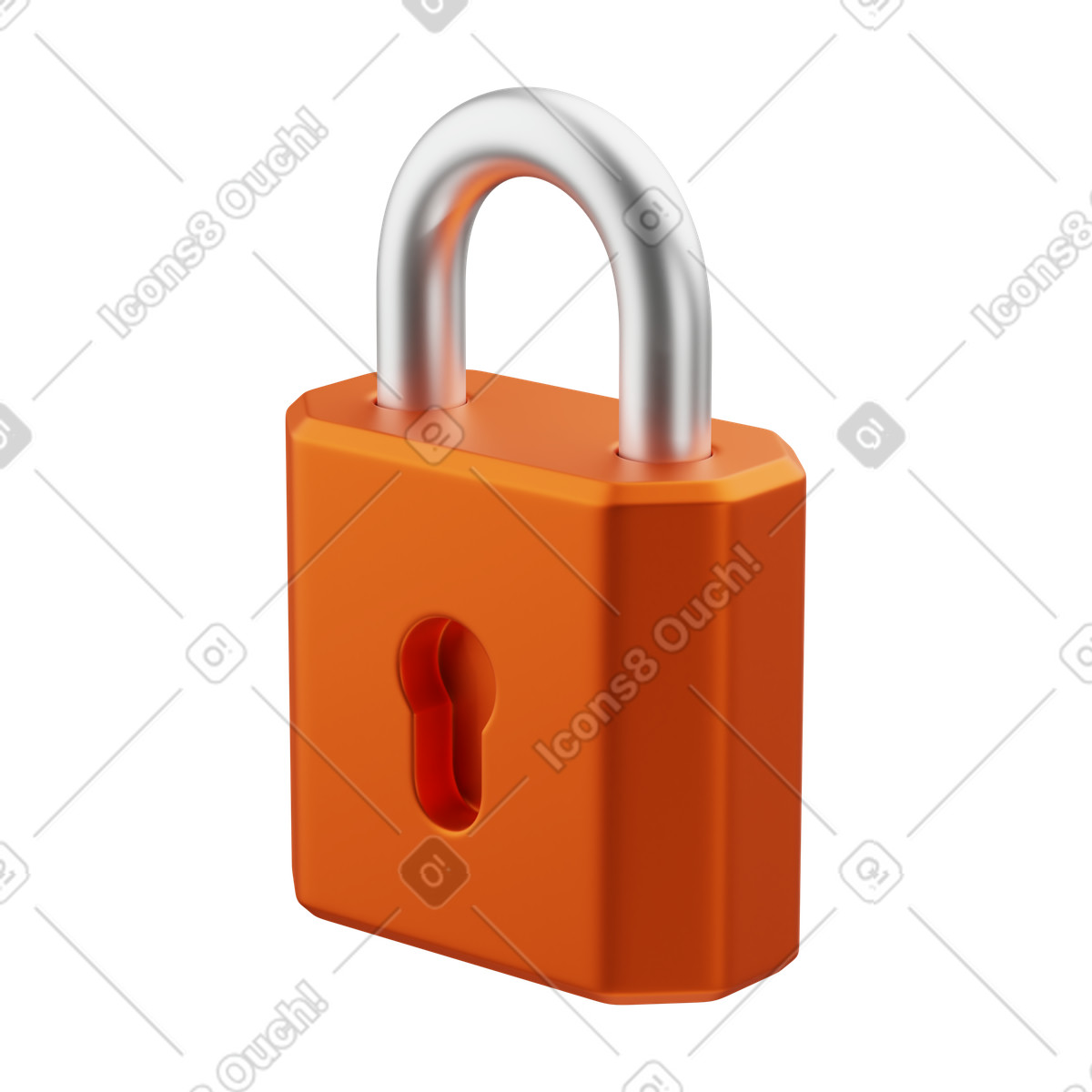 Lock illustration in PNG, SVG