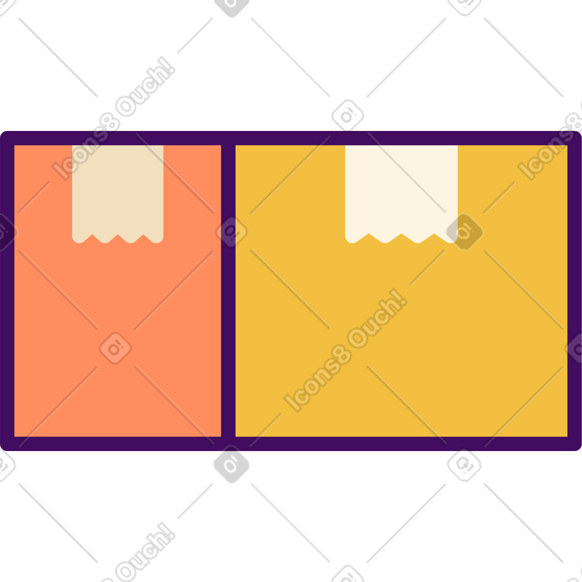 Simplistic スタイルの Box のイラストをPNG、SVG形式でダウンロード