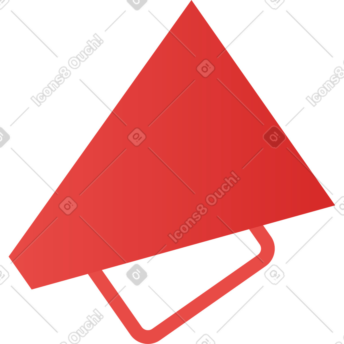 Ilustração de Megafone em no estilo Clip para baixar em PNG, SVG