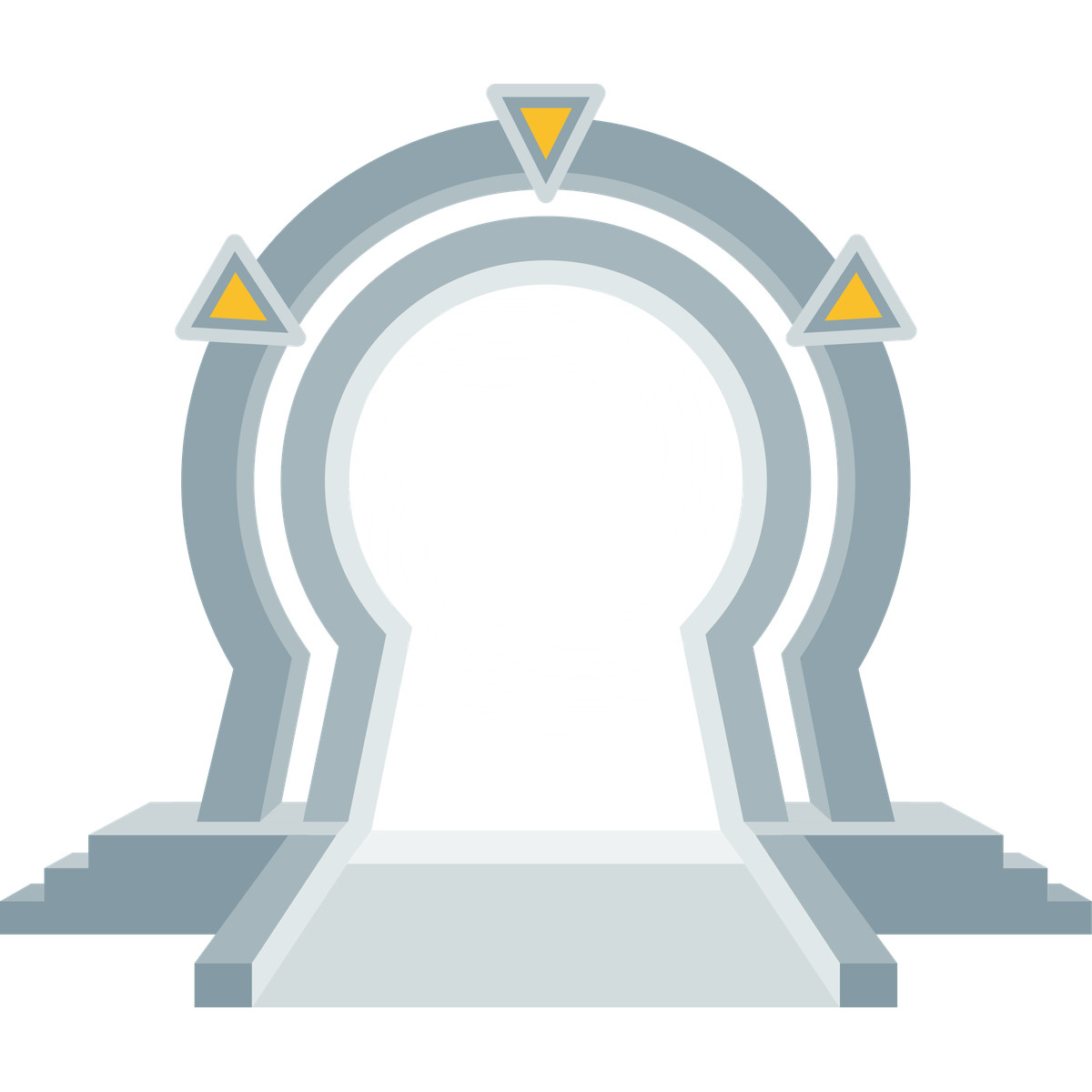 Teleport-Illustration im Fogg-Stil als Download in PNG, SVG