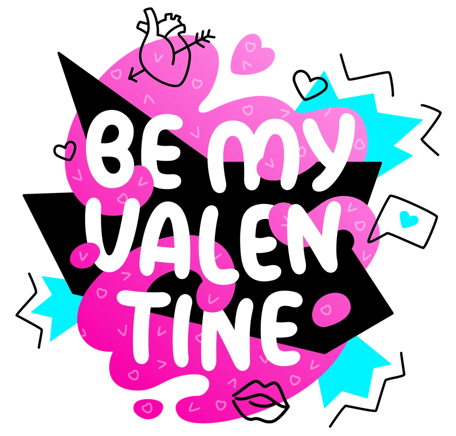 Colorful text saying 