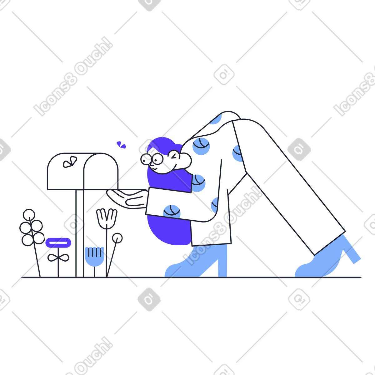Keine nachrichten-Illustration im Pablita-Stil als Download in PNG, SVG