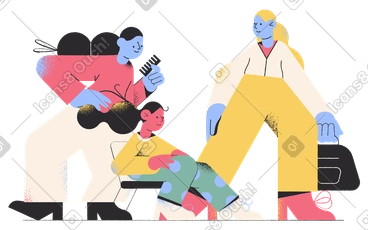 Getting ready for school/work in the morning PNG, SVG
