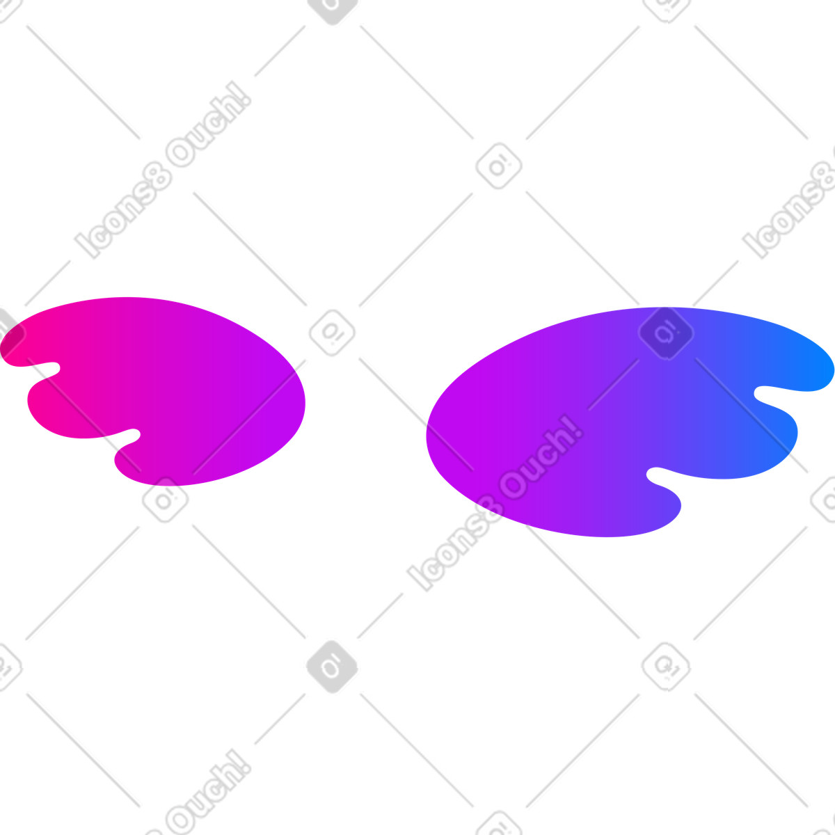 Vibrant スタイルの 翼 のイラストをPNG、SVG形式でダウンロード