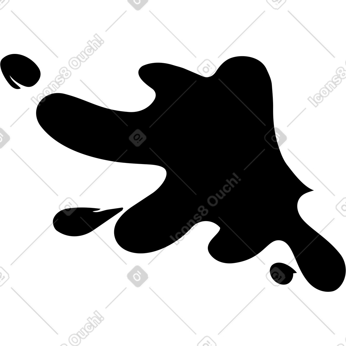 Splashes illustration in Line style download in PNG, SVG
