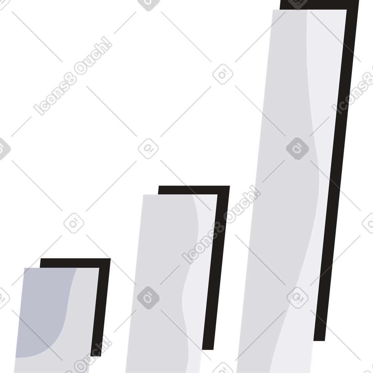 下载 Jaconda 风格的 Chart 动画插图，支持 GIF、Lottie （JSON）、AE 格式