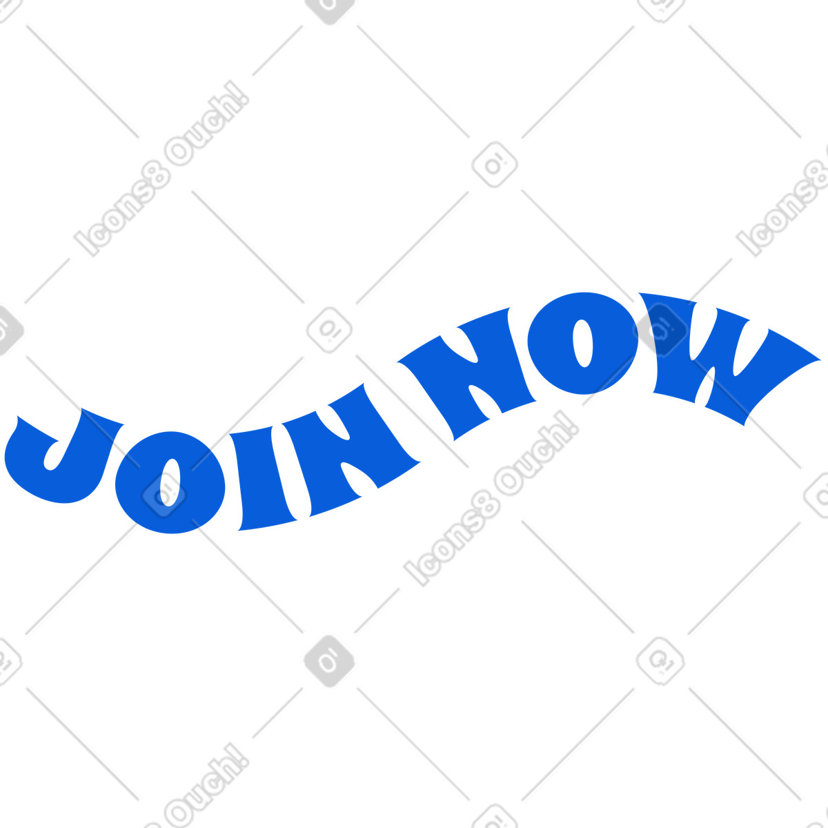 Illustration Lettrage rejoignez maintenant le texte dans style Handy Line à télécharger aux formats PNG, SVG