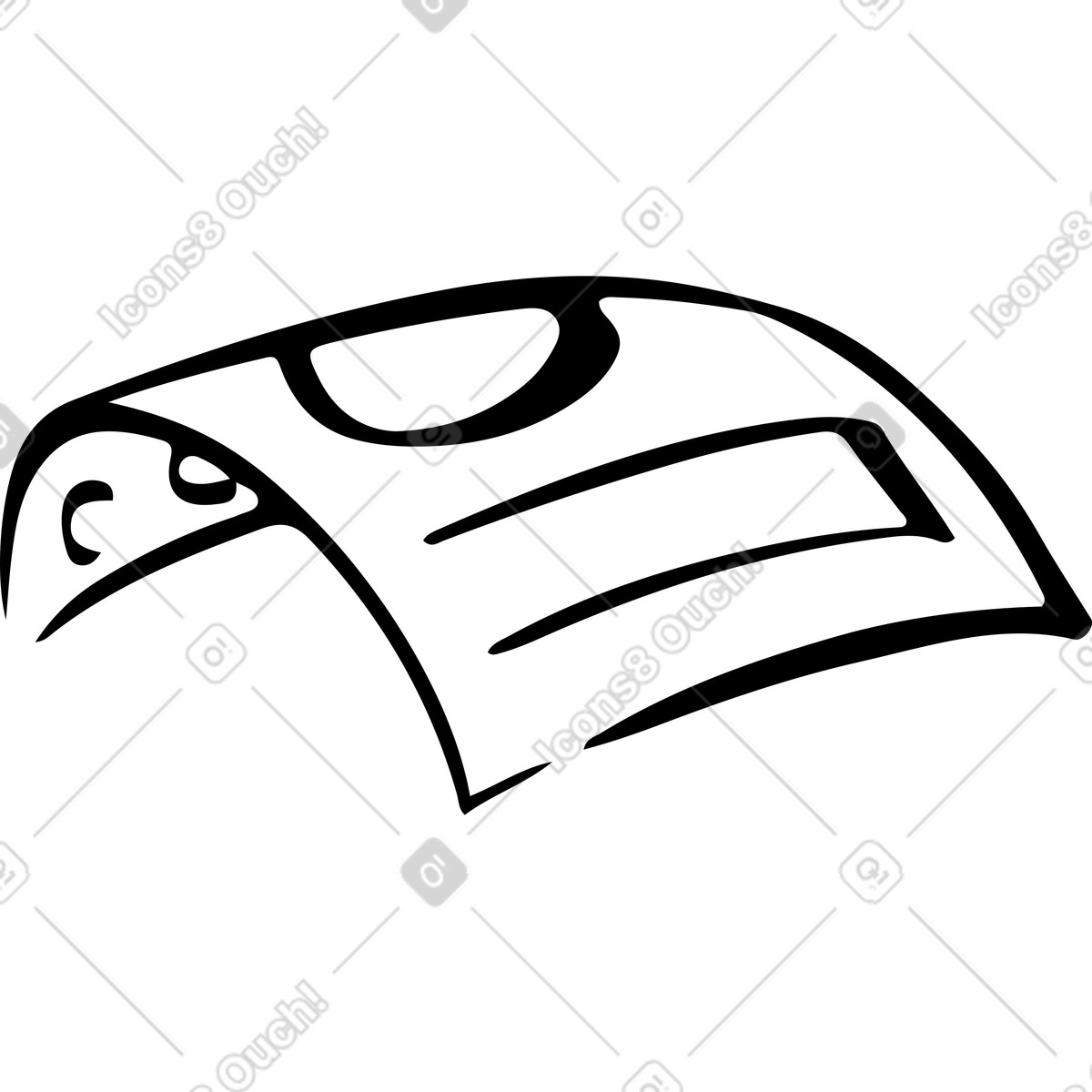 Foglio calendario volante illustrazione in stile Line scarica in PNG, SVG