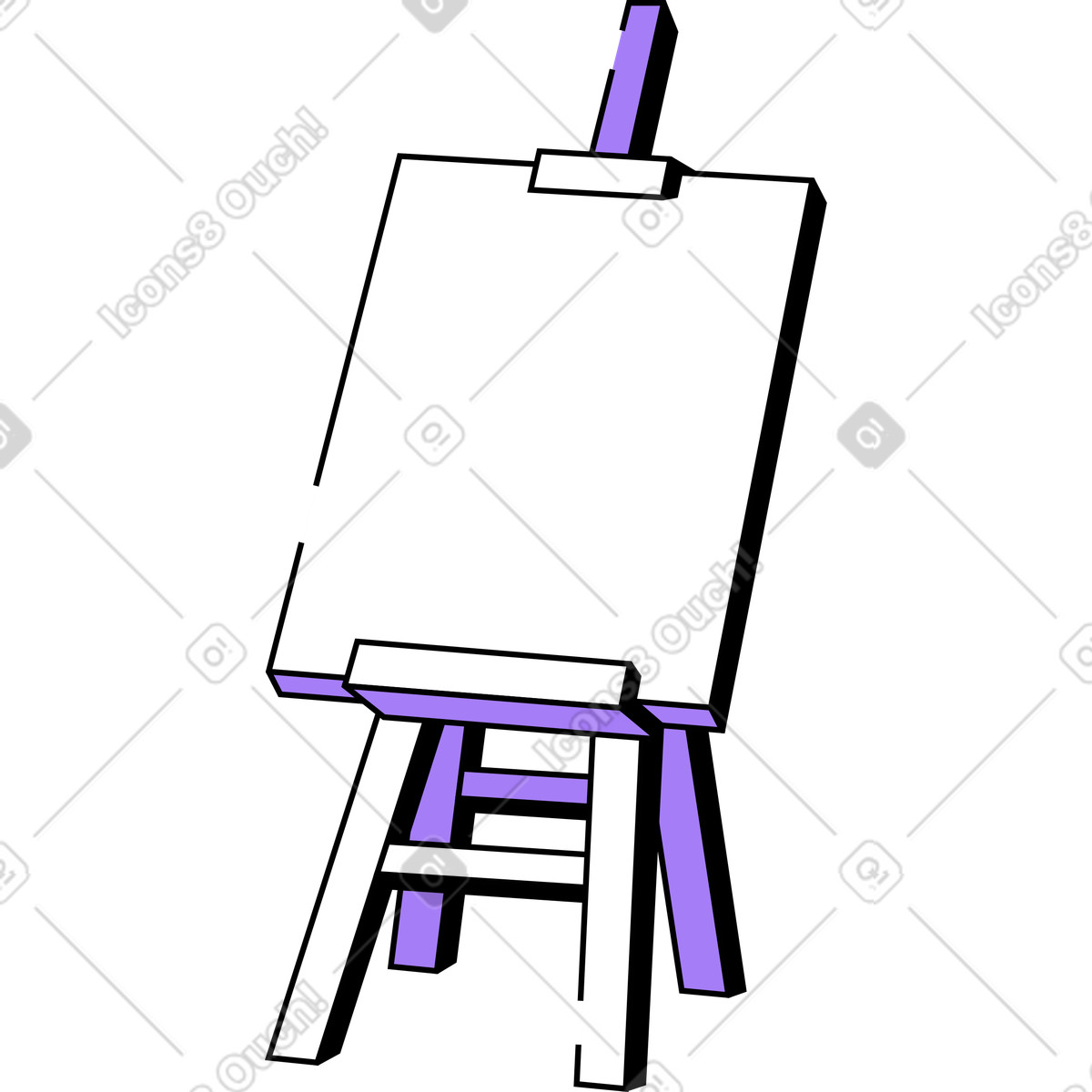 Cavalletto illustrazione in stile Amethyst scarica in PNG, SVG