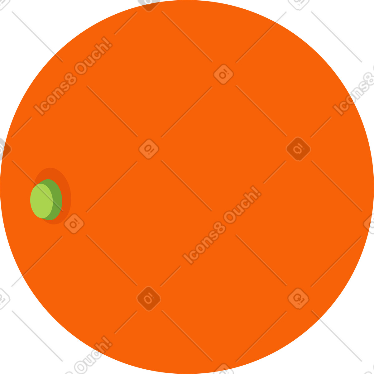 Catchy スタイルの Orange のイラストをPNG、SVG形式でダウンロード