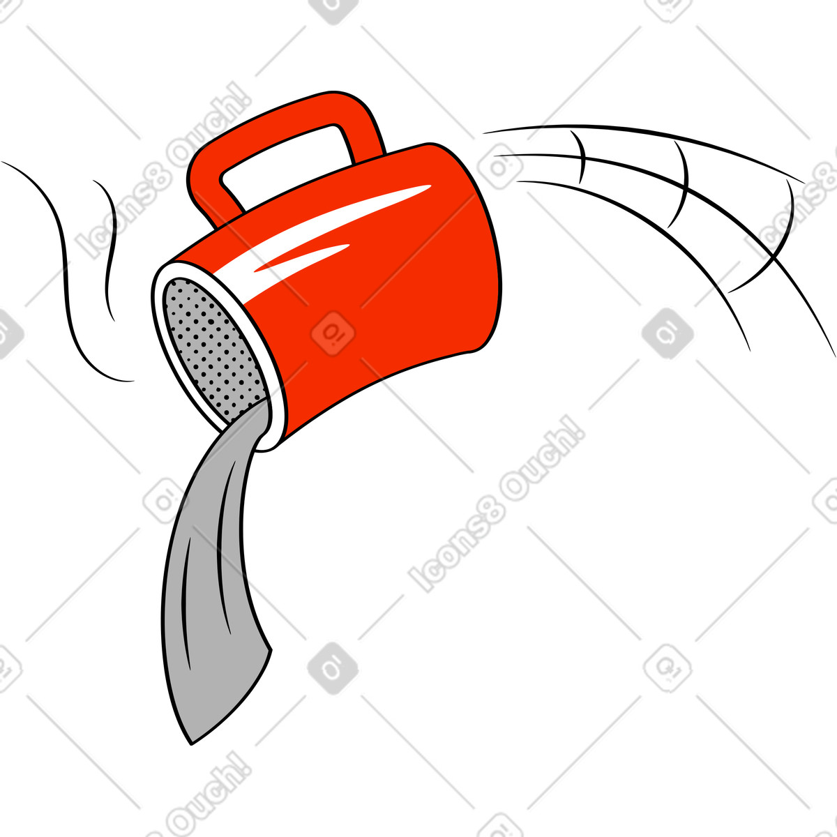 下载 Looney 风格的 杯子 插画，支持 PNG、SVG 格式