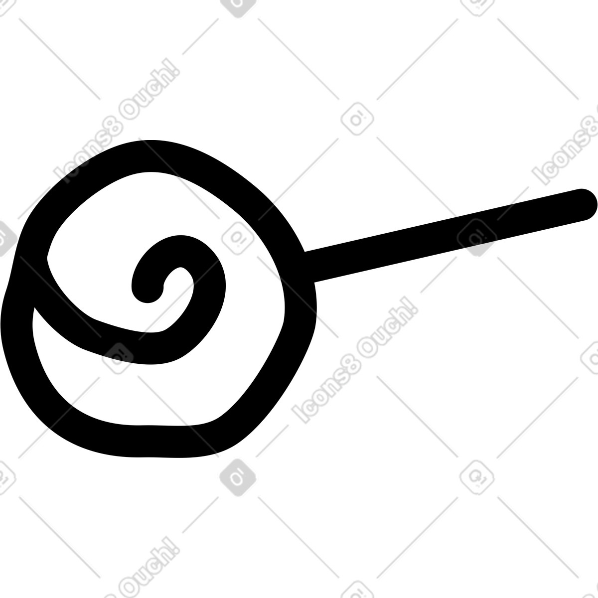 Ilustração de Pirulito em no estilo Notes para baixar em PNG, SVG