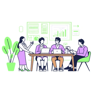 A team of bankers of various ethnicities discussing equitable financial solutions