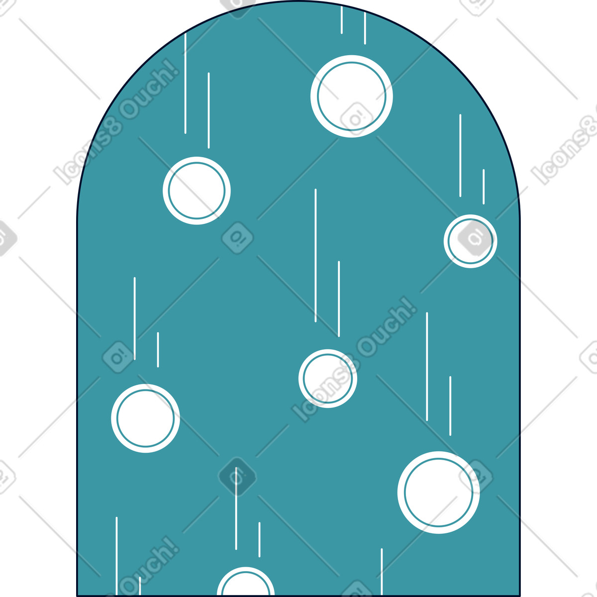 Coins background illustration in Teal style download in PNG, SVG