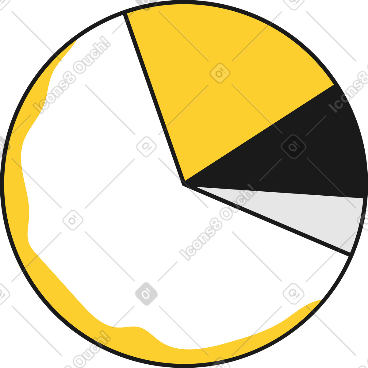 Chart animated illustration in GIF, Lottie (JSON), AE