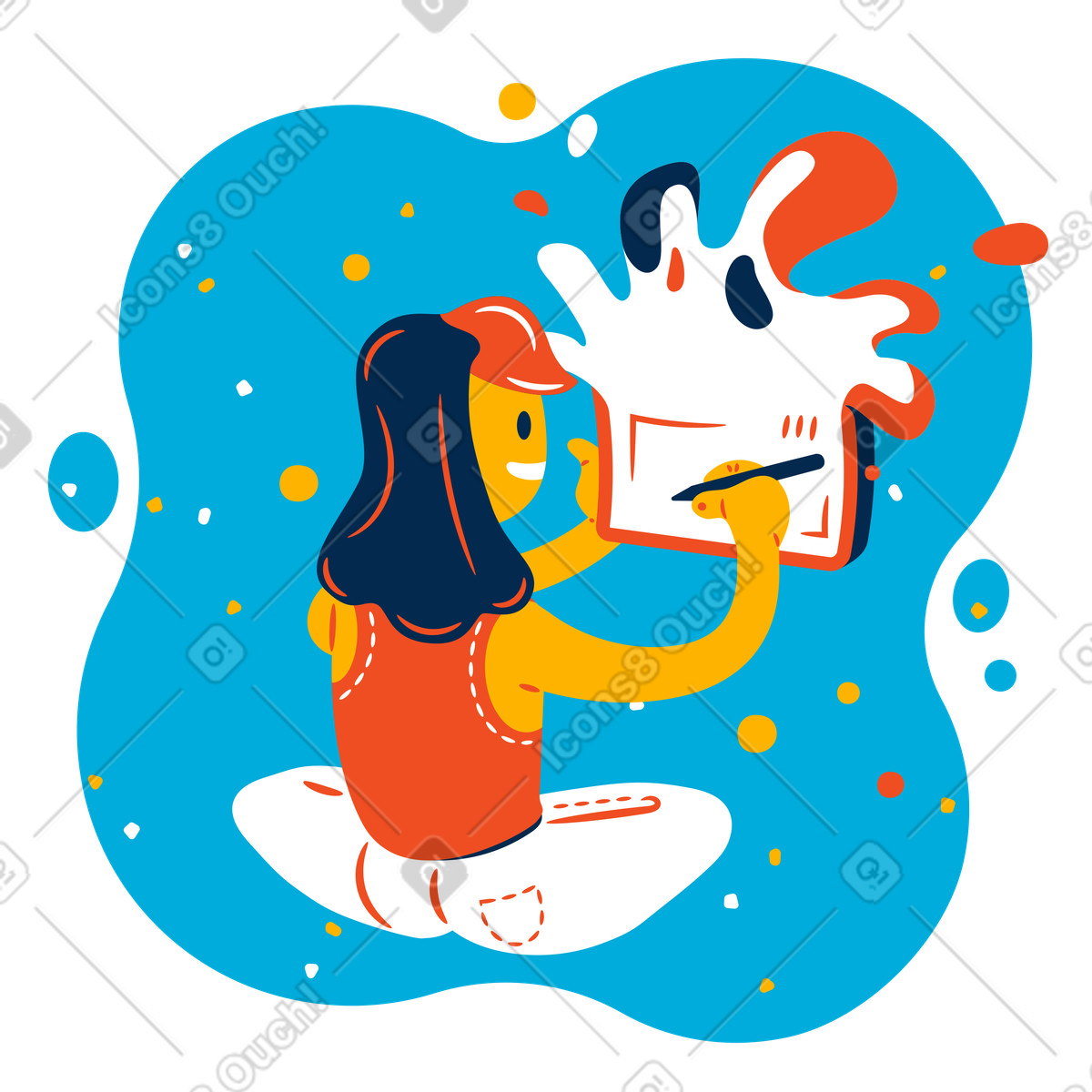 Ilustração de Ilustrador no trabalho em estilo Flame para baixar em PNG, SVG