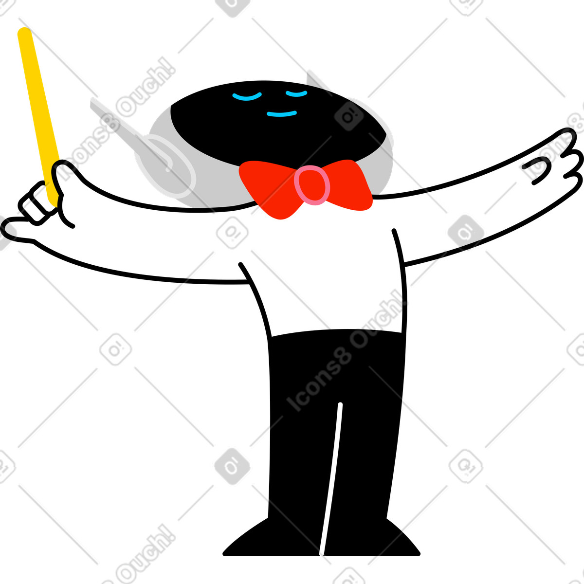 Ilustração de Condutor inteligência artificial em no estilo Giggle para baixar em PNG, SVG