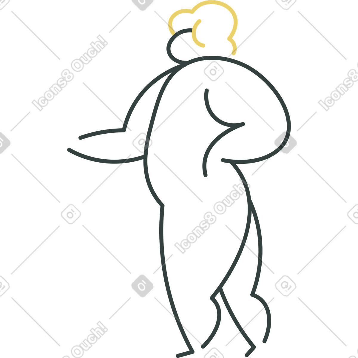 Illustration Homme debout dans le style Macaroni à télécharger aux formats PNG, SVG