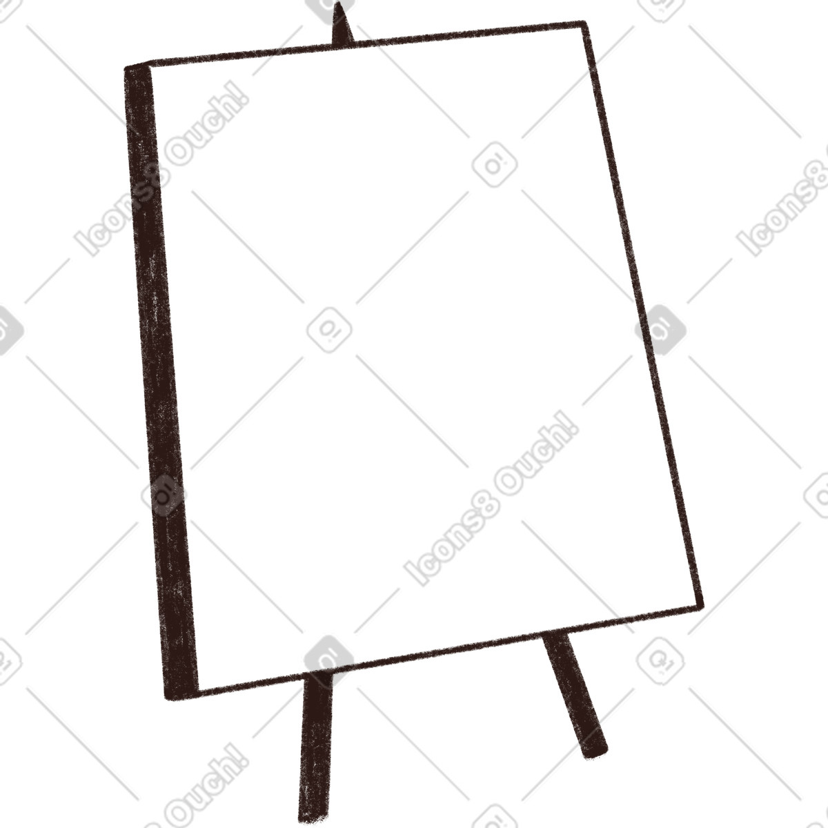 Blobby スタイルの Easel のイラストをPNG、SVG形式でダウンロード