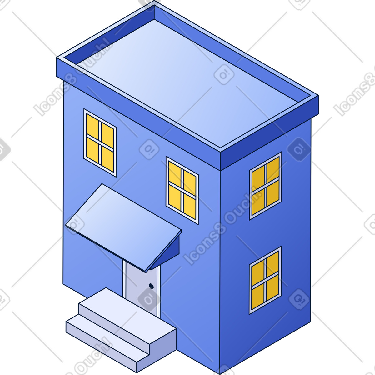 House illustration in PNG, SVG