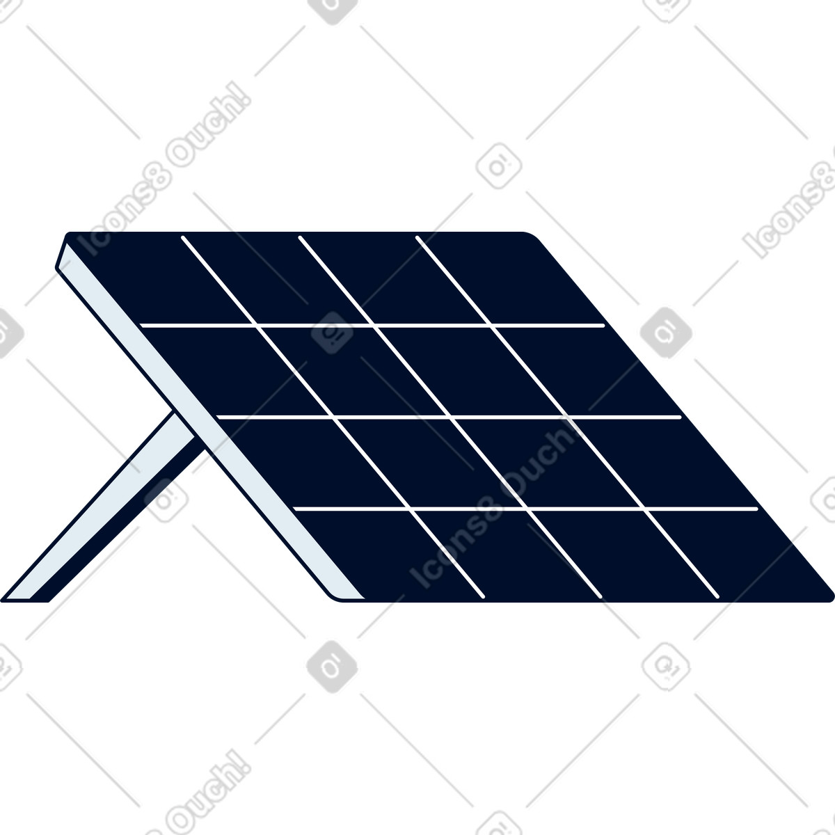 Solar panels illustration in Teal style download in PNG, SVG