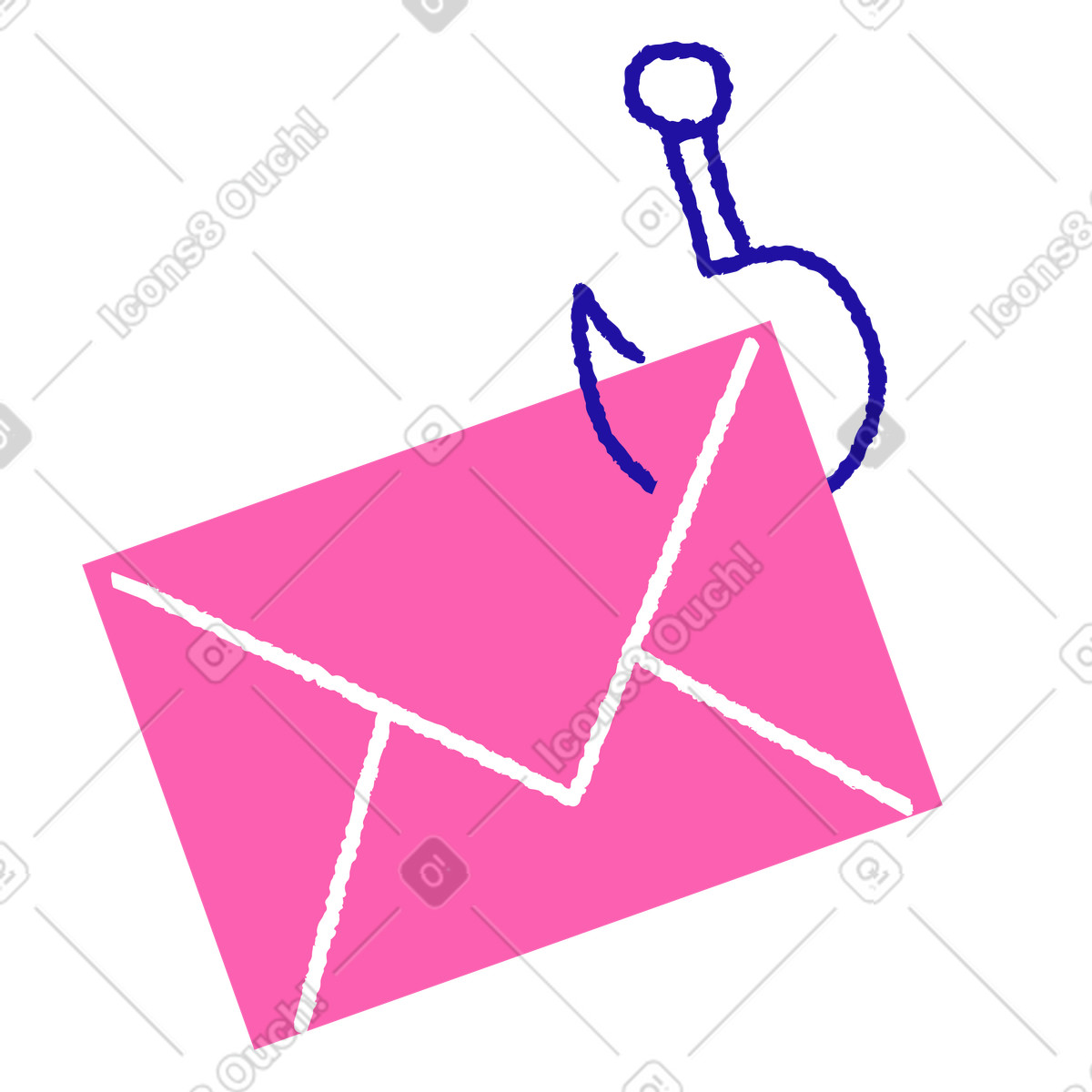 Software-schutz vor phishing-e-mails-Illustration im Whimsy-Stil als Download in PNG, SVG